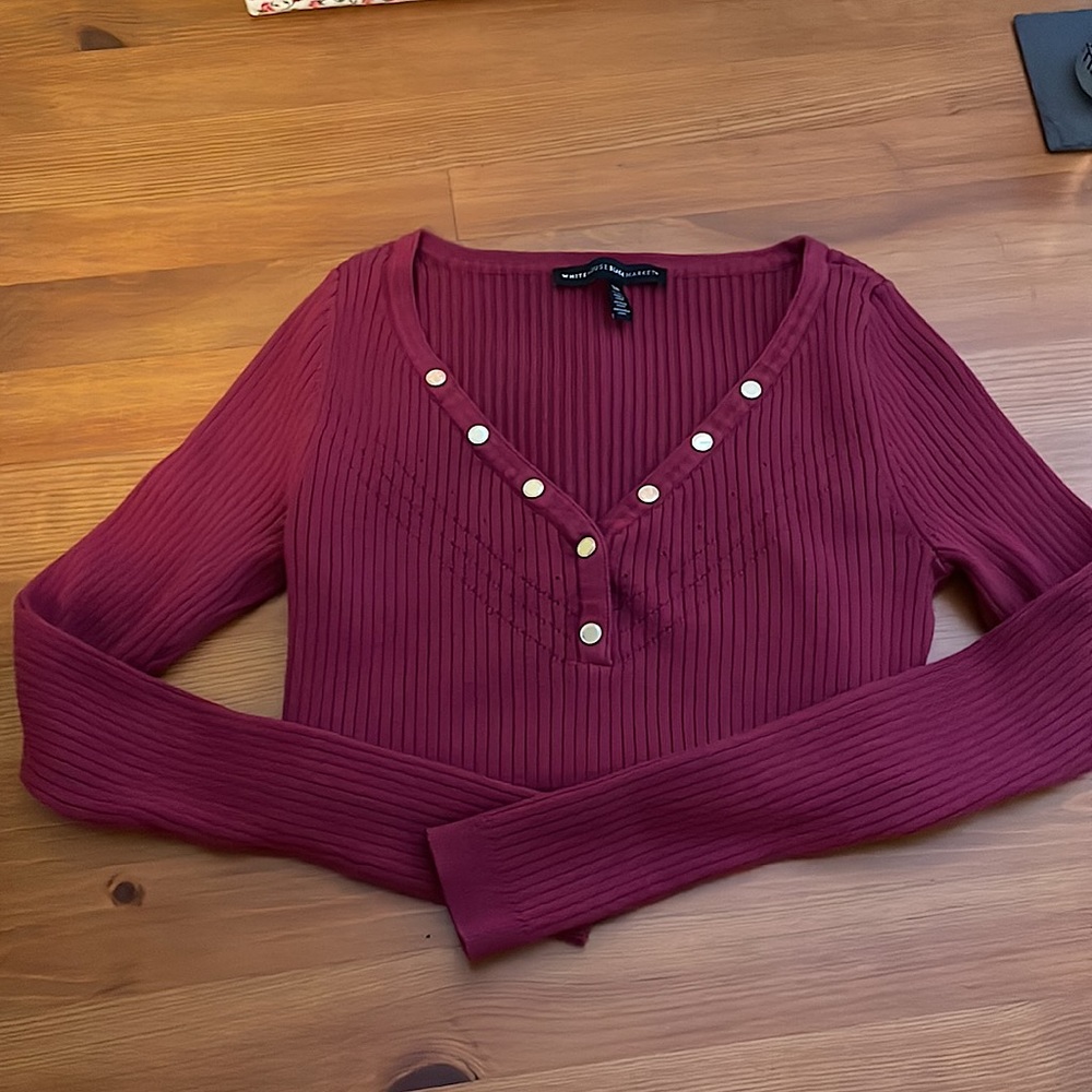 WHBM Henley sweater XS